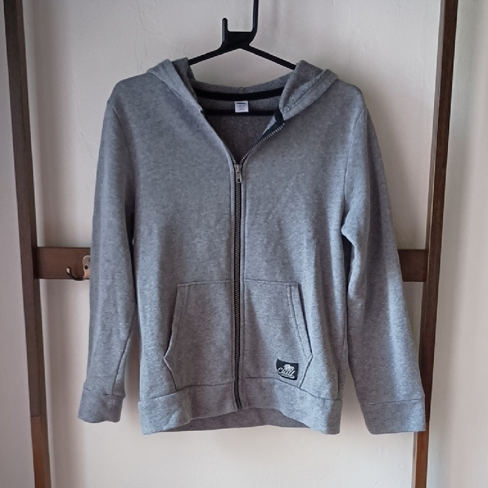 Gray Zip-Up Hoodie